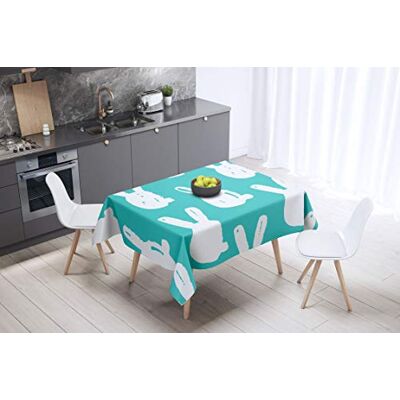 Bonamaison köksdekoration, bordsduk, lila, svart, 140 x 140 cm – designad och tillverkad i Turkiet Bonamaison köksdekoration, bordsduk, lila, svart, 140 x 140 cm – designad och tillverkad i Turkiet