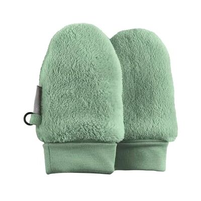 Sterntaler Tumlösa teddy-fleecehandskar med elastiska manschetter (ekologisk), Stengrön, 2 Sterntaler Tumlösa teddy-fleecehandskar med elastiska manschetter (ekologisk), Stengrön, 2