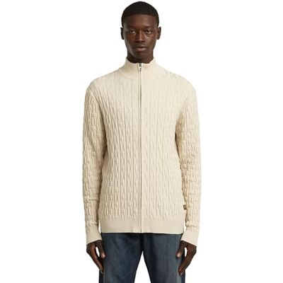 G-STAR Chain Structure Cardigan stickad, Vit (Dk Talc D27111-c259-a488), XXL G-STAR Chain Structure Cardigan stickad, Vit (Dk Talc D27111-c259-a488), XXL
