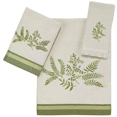 Avanti Linens Avanti Sängkläder 3 st handduksset, mjuk och absorberande bomull (Greenwood Collection, Elfenben) Avanti Linens Avanti Sängkläder 3 st handduksset, mjuk och absorberande bomull (Greenwood Collection, Elfenben)