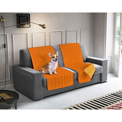 Italian Bed Linen ELEGANT Sofföverdrag i mikrofiber, orange/gul, 60 x 190 cm Italian Bed Linen ELEGANT Sofföverdrag i mikrofiber, orange/gul, 60 x 190 cm