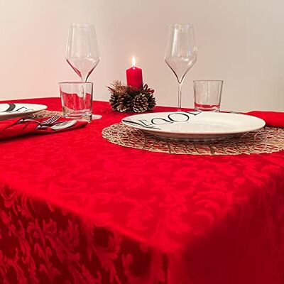 Giovanni Dolcinotti Christmas Collection Bordsduk Röd 12-sits 140 x 280 cm Made in Italy Giovanni Dolcinotti Christmas Collection Bordsduk Röd 12-sits 140 x 280 cm Made in Italy