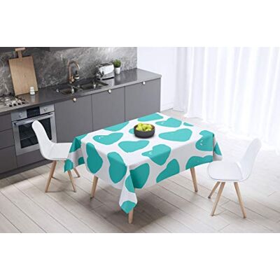 Bonamaison köksdekoration, bordsduk, lila, svart, 140 x 140 cm – designad och tillverkad i Turkiet Bonamaison köksdekoration, bordsduk, lila, svart, 140 x 140 cm – designad och tillverkad i Turkiet
