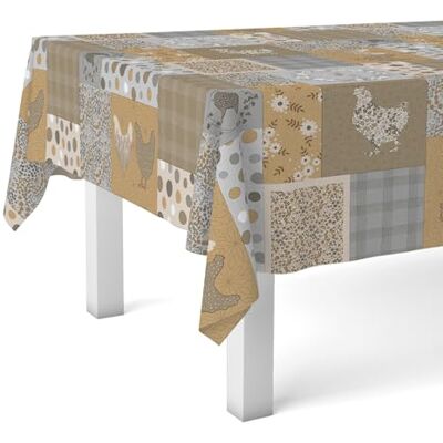 Martina Home Mantel Hule Patch Beige 260X140 CM Martina Home Mantel Hule Patch Beige 260X140 CM