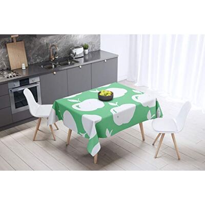 Bonamaison köksdekoration, bordsduk, lila, svart, 140 x 140 cm – designad och tillverkad i Turkiet Bonamaison köksdekoration, bordsduk, lila, svart, 140 x 140 cm – designad och tillverkad i Turkiet