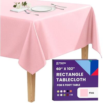 Gee Di Moda rektangulär bordsduk, rosa, 152 x 102 cm Gee Di Moda rektangulär bordsduk, rosa, 152 x 102 cm