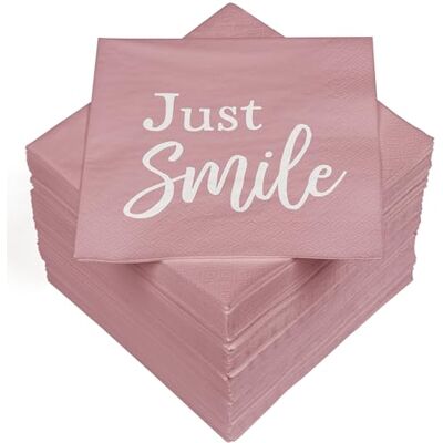 Heku 100 servetter, 3 lager, 33 x 33 cm, Just Smile Heku 100 servetter, 3 lager, 33 x 33 cm, Just Smile