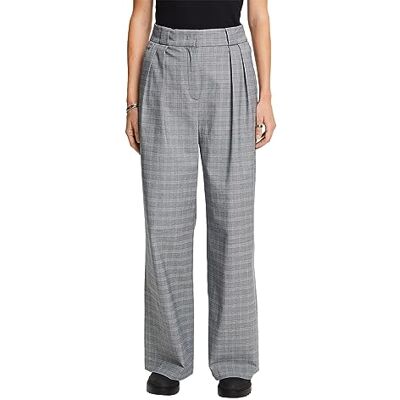 ESPRIT Mix och matchning: Byxor med glencheck-rutig, Bensinblå, 30W x 30L ESPRIT Mix och matchning: Byxor med glencheck-rutig, Bensinblå, 30W x 30L