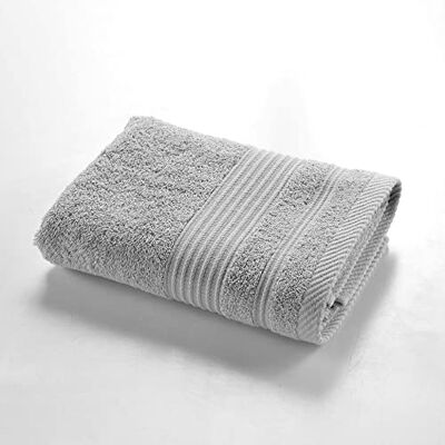 Douceur d'Intérieur , Handduk 50 x 90 cm pärlgrå, 100% bomull, ömhet Douceur d'Intérieur , Handduk 50 x 90 cm pärlgrå, 100% bomull, ömhet