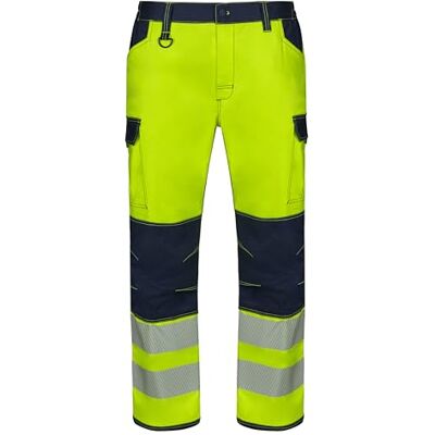 VELILLA 303010S Stretch Knäbyxor Segmenterad Ribbon Marinblå och Fluor Gul, Storlek S, Marinblå och fluorescerande gul, S VELILLA 303010S Stretch Knäbyxor Segmenterad Ribbon Marinblå och Fluor Gul, Storlek S, Marinblå och fluorescerande gul, S