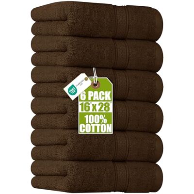 Utopia Towels Premium bruna handdukar – 100% kammad ringspunnen bomull, ultramjuk och mycket absorberande, 600 GSM extra stora handdukar 40 x 71 cm, handdukar av hotell- och spa-kvalitet (6-pack) Utopia Towels Premium bruna handdukar – 100% kammad ringspunnen bomull, ultramjuk och mycket absorberande, 600 GSM extra stora handdukar 40 x 71 cm, handdukar av hotell- och spa-kvalitet (6-pack)