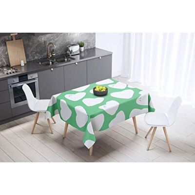 Bonamaison köksdekoration, bordsduk, lila, svart, 140 x 140 cm – designad och tillverkad i Turkiet Bonamaison köksdekoration, bordsduk, lila, svart, 140 x 140 cm – designad och tillverkad i Turkiet