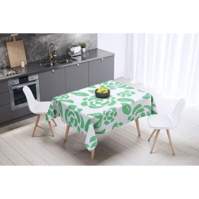 Bonamaison köksdekoration, bordsduk, lila, svart, 140 x 140 cm – designad och tillverkad i Turkiet Bonamaison köksdekoration, bordsduk, lila, svart, 140 x 140 cm – designad och tillverkad i Turkiet