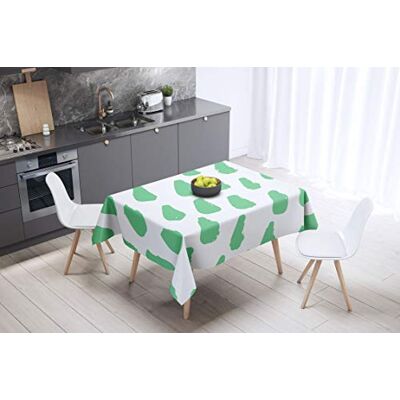 Bonamaison köksdekoration, bordsduk, lila, svart, 140 x 140 cm – designad och tillverkad i Turkiet Bonamaison köksdekoration, bordsduk, lila, svart, 140 x 140 cm – designad och tillverkad i Turkiet