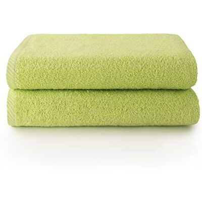 Top Towel Plus stora badhanddukar badhanddukar 2 duschhanddukar 100 x 150 cm 100% bomull lime Top Towel Plus stora badhanddukar badhanddukar 2 duschhanddukar 100 x 150 cm 100% bomull lime