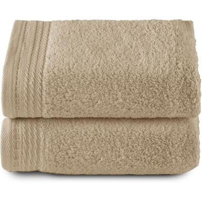 Top Towel RIZO Topphandduk Set med 2 handdukar badhanddukar 100% kammad bomull 600 g/m2 storlek 100 x 50 cm kamel Top Towel RIZO Topphandduk Set med 2 handdukar badhanddukar 100% kammad bomull 600 g/m2 storlek 100 x 50 cm kamel