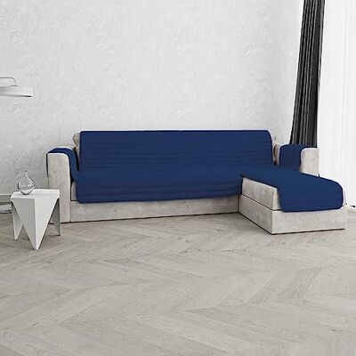 Italian Bed Linen TRENDY Pinsonic Quilted soffskydd med vändbar halvö, mörkblå, 240 cm Italian Bed Linen TRENDY Pinsonic Quilted soffskydd med vändbar halvö, mörkblå, 240 cm