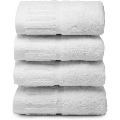 Top Towel 4 Bidé eller Ansiktshanddukar Hotel Vita Handdukar Stora Badhanddukar 100% Bomull Vit 30 x 50 cm Top Towel 4 Bidé eller Ansiktshanddukar Hotel Vita Handdukar Stora Badhanddukar 100% Bomull Vit 30 x 50 cm