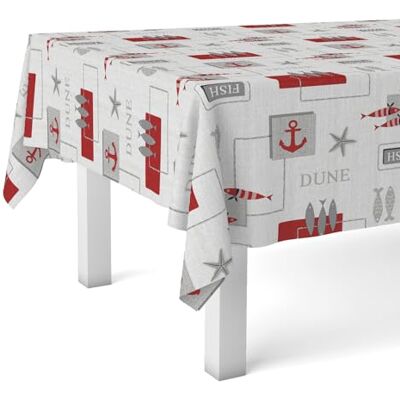 Martina Home Mantel Hule Sea Röd 140 Rund Martina Home Mantel Hule Sea Röd 140 Rund