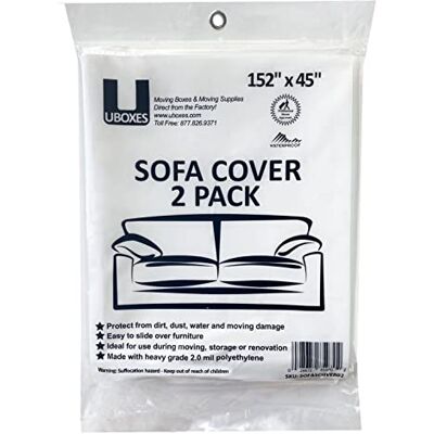 Uboxes SOFA flyttbara överdrag (2-pack) – 115 cm x 386 cm – flytt- och förvaringsväskor Uboxes SOFA flyttbara överdrag (2-pack) – 115 cm x 386 cm – flytt- och förvaringsväskor
