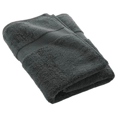 Douceur d'Intérieur , Duschlakan (70 x 130 cm) Elegans antracit, 100% bomull enfärgad Douceur d'Intérieur , Duschlakan (70 x 130 cm) Elegans antracit, 100% bomull enfärgad