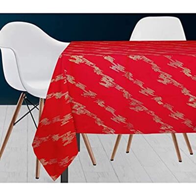 Soleil d'ocre Begå Nappe, Polyester, Rouge, 140 x 300 cm Soleil d'ocre Begå Nappe, Polyester, Rouge, 140 x 300 cm
