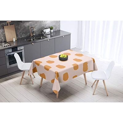 Bonamaison köksdekoration, bordsduk, lila, svart, 140 x 140 cm – designad och tillverkad i Turkiet Bonamaison köksdekoration, bordsduk, lila, svart, 140 x 140 cm – designad och tillverkad i Turkiet