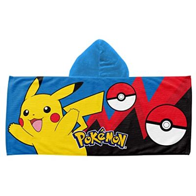 Northwest Pokemon bounce and Bolt Hooded Youth Strandhandduk, 53 cm x 130 cm Northwest Pokemon bounce and Bolt Hooded Youth Strandhandduk, 53 cm x 130 cm