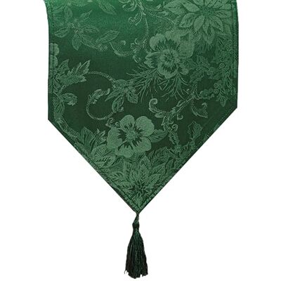 Elrene Home Fashions Jacquard Holiday Bordslöpare, Polyester, Grön, 33 cm x 178 cm Elrene Home Fashions Jacquard Holiday Bordslöpare, Polyester, Grön, 33 cm x 178 cm
