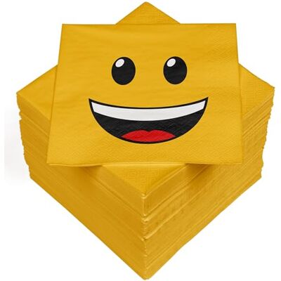 Heku 100 servetter, 3 lager, 33 x 33 cm, smiley Heku 100 servetter, 3 lager, 33 x 33 cm, smiley