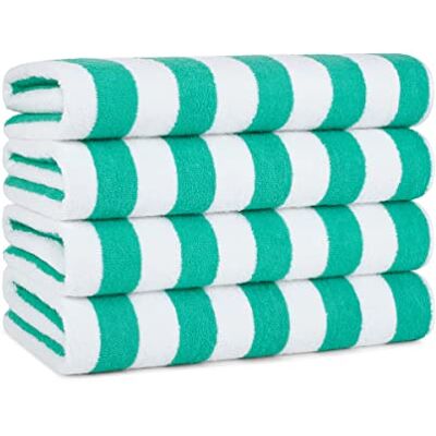Arkwright LLC California Cabana randig överdimensionerad strandhandduk uppsättning av fyra extra stora 76 cm x 178 cm 100% ringspunnen bomull dubbel garnstyrka perfekt poolhandduk, Arkwright LLC California Cabana randig överdimensionerad strandhandduk uppsättning av fyra extra stora 76 cm x 178 cm 100% ringspunnen bomull dubbel garnstyrka perfekt poolhandduk,