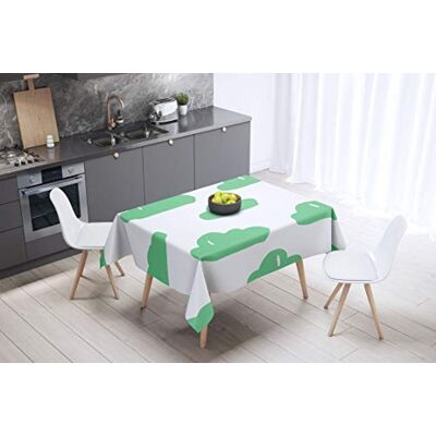 Bonamaison köksdekoration, bordsduk, lila, svart, 140 x 140 cm – designad och tillverkad i Turkiet Bonamaison köksdekoration, bordsduk, lila, svart, 140 x 140 cm – designad och tillverkad i Turkiet