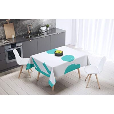 Bonamaison köksdekoration, bordsduk, lila, svart, 140 x 140 cm – designad och tillverkad i Turkiet Bonamaison köksdekoration, bordsduk, lila, svart, 140 x 140 cm – designad och tillverkad i Turkiet