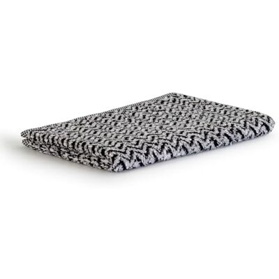 Möve Mås Brooklyn Fiskben gästhandduk 50 x 30 cm av 85% bomull/10% viskos/5% linne, natur/svart Möve Mås Brooklyn Fiskben gästhandduk 50 x 30 cm av 85% bomull/10% viskos/5% linne, natur/svart