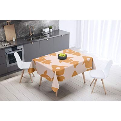 Bonamaison köksdekoration, bordsduk, lila, svart, 140 x 140 cm – designad och tillverkad i Turkiet Bonamaison köksdekoration, bordsduk, lila, svart, 140 x 140 cm – designad och tillverkad i Turkiet