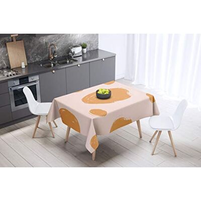 Bonamaison köksdekoration, bordsduk, lila, svart, 140 x 140 cm – designad och tillverkad i Turkiet Bonamaison köksdekoration, bordsduk, lila, svart, 140 x 140 cm – designad och tillverkad i Turkiet
