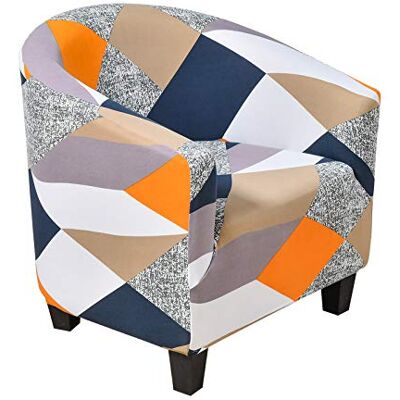 BEEK C/N 13V0 Rubiks kub rutig färg enkelstol soffskydd, akryl BEEK C/N 13V0 Rubiks kub rutig färg enkelstol soffskydd, akryl