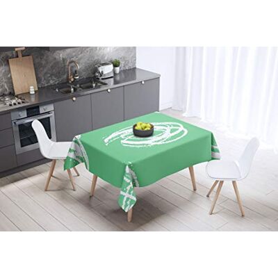 Bonamaison köksdekoration, bordsduk, lila, svart, 140 x 140 cm – designad och tillverkad i Turkiet Bonamaison köksdekoration, bordsduk, lila, svart, 140 x 140 cm – designad och tillverkad i Turkiet