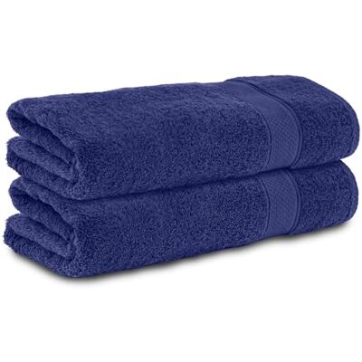 Komfortec handdukssats i två delar Handdukar set 70x140 cm 100% bomull Fade-bevis Snabbtorkande Handduksset Badhandduk Badhandduk badhandduk Badlakan marinblå Komfortec handdukssats i två delar Handdukar set 70x140 cm 100% bomull Fade-bevis Snabbtorkande Handduksset Badhandduk Badhandduk badhandduk Badlakan marinblå