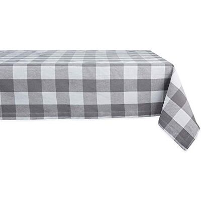 DII Buffalo Check Collection, klassisk bondgårdsduk, 152 x 305 cm, grå och vit. DII Buffalo Check Collection, klassisk bondgårdsduk, 152 x 305 cm, grå och vit.