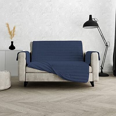 Italian Bed Linen COZY halkfritt och vattentätt sofföverdrag, 2-sitsigt, mörkblå Italian Bed Linen COZY halkfritt och vattentätt sofföverdrag, 2-sitsigt, mörkblå