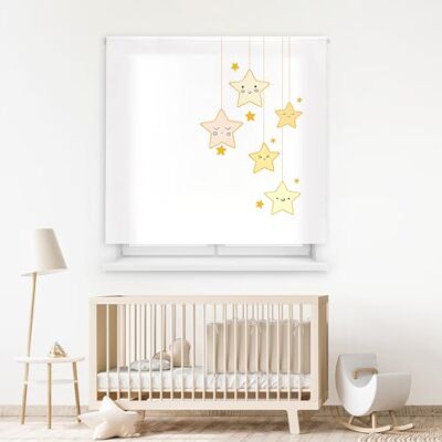 Blindecor Digital Tryckt genomskinlig rullgardin, barnfamilj, modell F-stjärnnatt 130 x 180 cm (bredd x höjd) tygstorlek 126 x 175 cm fönstergardiner Blindecor Digital Tryckt genomskinlig rullgardin, barnfamilj, modell F-stjärnnatt 130 x 180 cm (bredd x höjd) tygstorlek 126 x 175 cm fönstergardiner