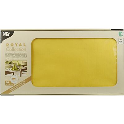 PAPSTAR , 100 bordstabletter, vävnad "Royal Collection" 30 cm x 40 cm gul, #81896 PAPSTAR , 100 bordstabletter, vävnad "Royal Collection" 30 cm x 40 cm gul, #81896