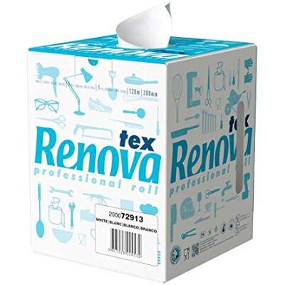 Renova Vit Tex Torkspolar 1 120 meter Cellulosa-baserad Tex Fabric Coil Renova Vit Tex Torkspolar 1 120 meter Cellulosa-baserad Tex Fabric Coil