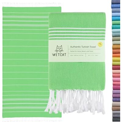 WETCAT Turkisk strandhandduk överdimensionerad 38 x 71 100% bomull sandfri snabbtorkande handduk extra stor turkisk handduk lätt resehandduk för vuxna strandgåvor strandtillbehör limegrön WETCAT Turkisk strandhandduk överdimensionerad 38 x 71 100% bomull sandfri snabbtorkande handduk extra stor turkisk handduk lätt resehandduk för vuxna strandgåvor strandtillbehör limegrön
