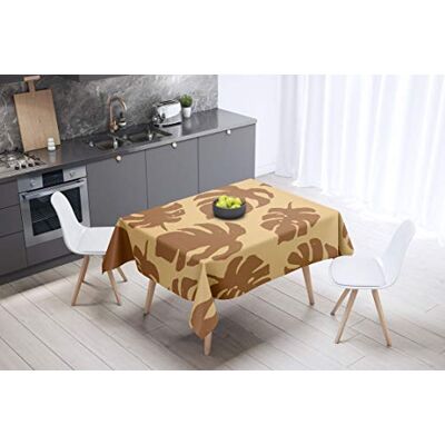 Bonamaison köksdekoration, bordsduk, lila, svart, 140 x 140 cm – designad och tillverkad i Turkiet Bonamaison köksdekoration, bordsduk, lila, svart, 140 x 140 cm – designad och tillverkad i Turkiet