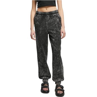 Urban Classics dam handduk tvättade sweatpants, svart, 4XL Urban Classics dam handduk tvättade sweatpants, svart, 4XL