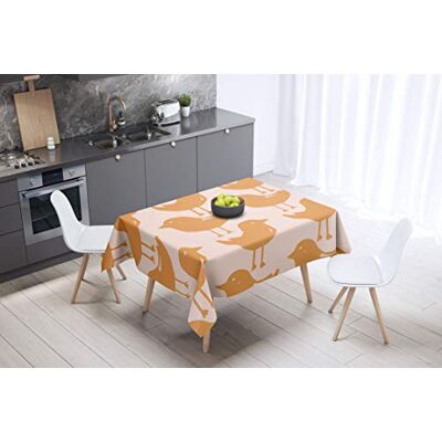 Bonamaison köksdekoration, bordsduk, lila, svart, 140 x 140 cm – designad och tillverkad i Turkiet Bonamaison köksdekoration, bordsduk, lila, svart, 140 x 140 cm – designad och tillverkad i Turkiet