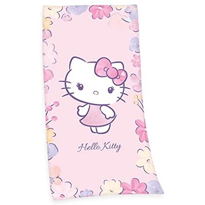 Herding Hello Kitty Velour Handduk, 75 x 150 cm, 100% bomull/Velour Herding Hello Kitty Velour Handduk, 75 x 150 cm, 100% bomull/Velour