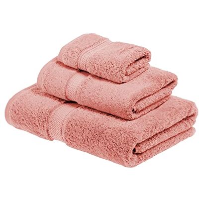 Superior – 3-delat handduksset av bomull, 900 gram, terosfärger Superior – 3-delat handduksset av bomull, 900 gram, terosfärger